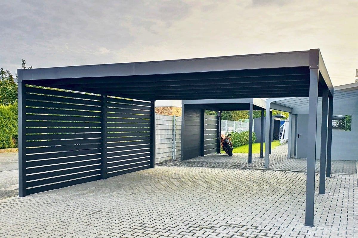 Alumiininen autokatos Schweng Sunshade asentaa Alumiininen autokatos Schweng Sunshade asentaa